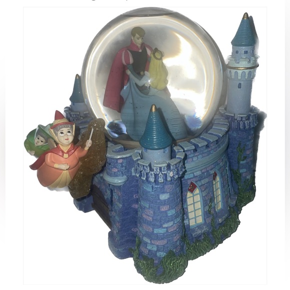 Disney Sleeping Beauty Musical Snow Globe Fairy Godmothers Once Upon the Dream - Picture 5 of 14